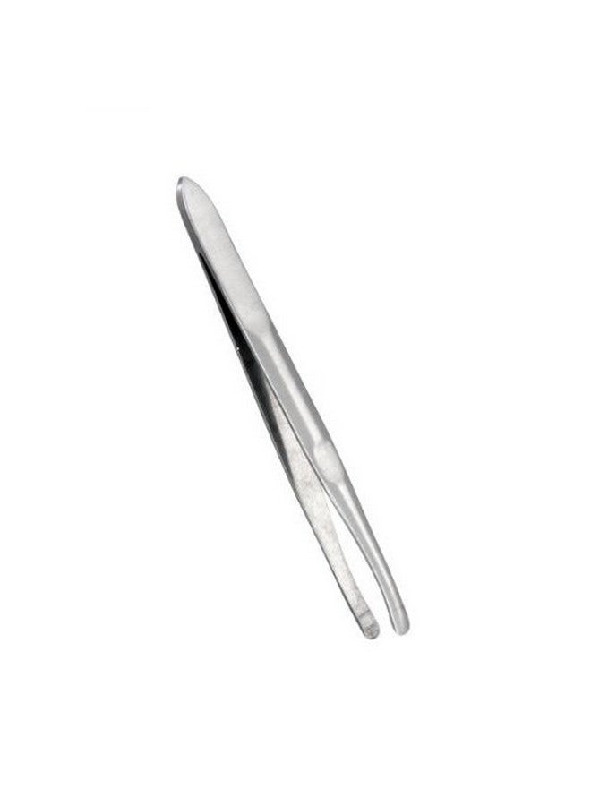 Yimart Silver Stainless Steel Round Tip Eyebrow Hair Tweezer Makeup Cosmetic Tool - Image 2