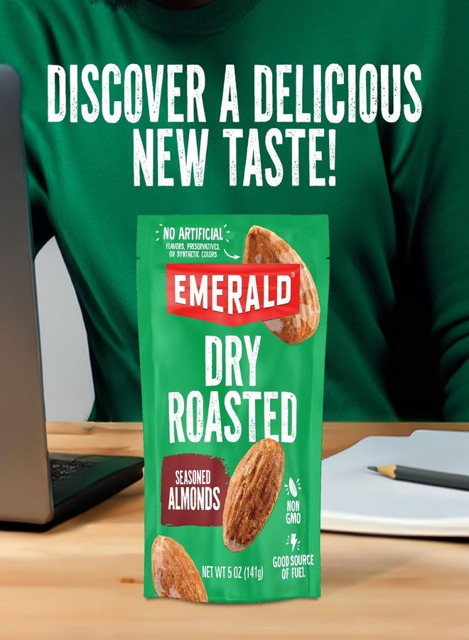 Emerald Nuts Dry Roasted Almonds (1-Pack) | 5 Oz Resealable Bag | Plant-Based Protein, Kosher Certified, Non-GMO | Contains No Artificial Preservatives, Flavors or Synthetic Colors - Image 5