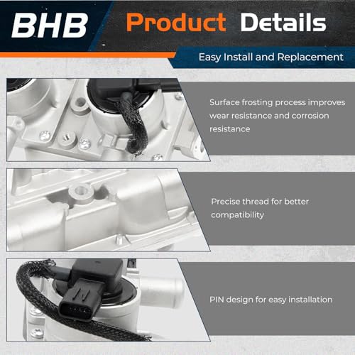 BHB Secondary Air Injection Check Pump Control Valve Compatible with Toyota Tundra Sequoia Lexus LX570 Land Cruiser V8 5.7L Replace 2570138064 2570138060 2570138061 2570138062 2570138063 911643 119137 - Image 3