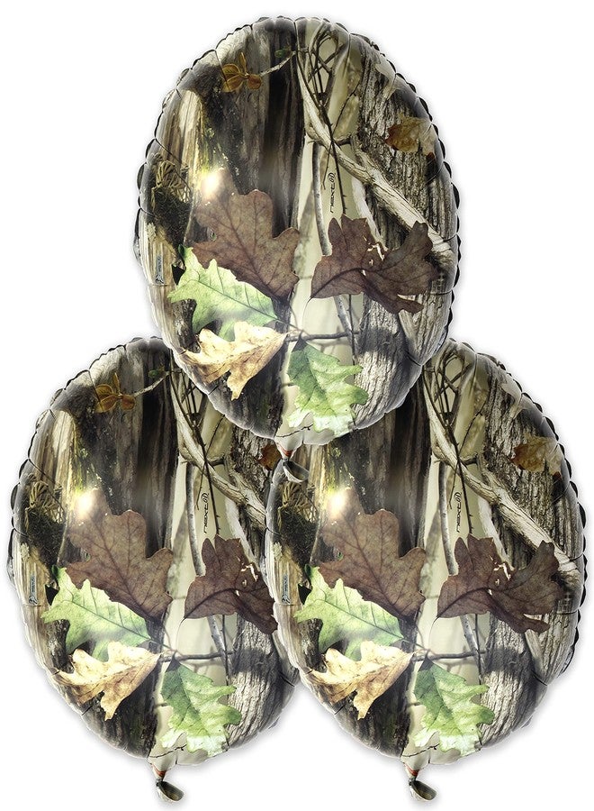Havercamp Next Camo Round Mylar Balloon - 3 Count - Great for Hunter Themed Party, Camouflage Motif, Birthday Event, Graduation Party, Father's Day Celebration - Image 2