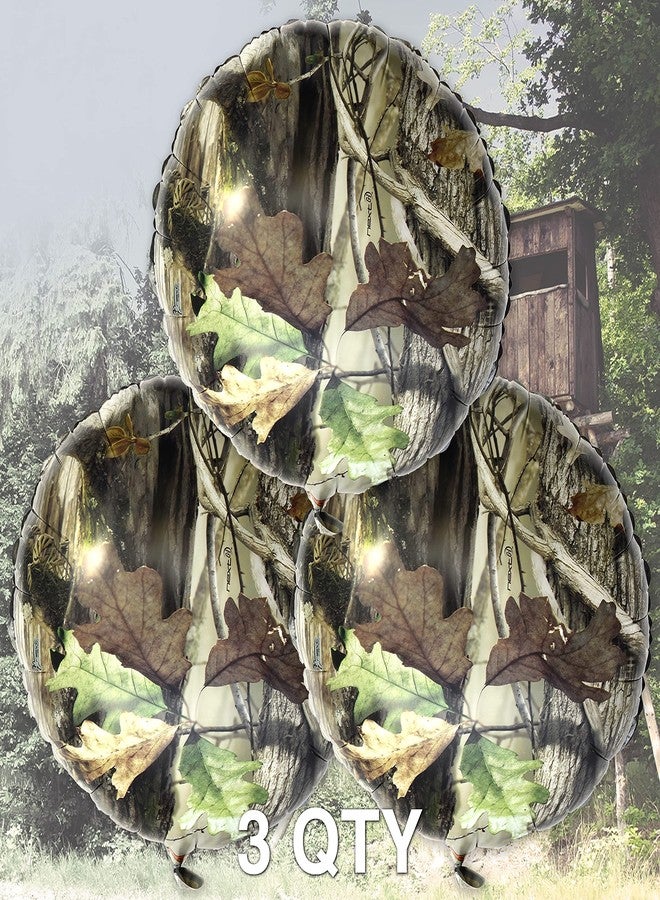 Havercamp Next Camo Round Mylar Balloon - 3 Count - Great for Hunter Themed Party, Camouflage Motif, Birthday Event, Graduation Party, Father's Day Celebration - Image 3