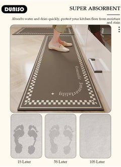 2 PCS  Kitchen Mats and Rugs Set , Non Slip Heavy Duty Standing Mat, Quick Dry Diatom Mud Floor Mat,  Extra Soft and Absorbent Floor Mats for  Kitchen, Bath, Office, Laundry(40*60cm+40*120cm) - pzsku/Z875779BB49A71E6AE2D5Z/45/_/1726880298/449af982-5279-408a-a87c-6d2f6d7a2992