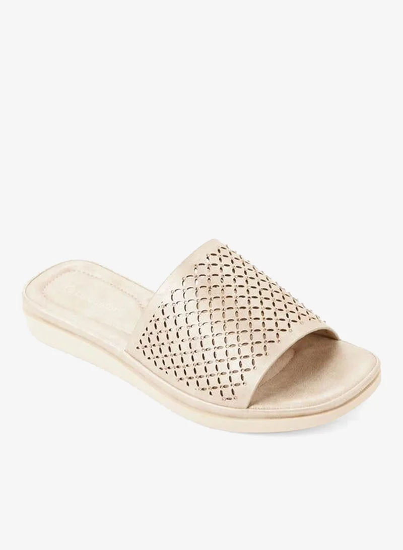 لو كونفورت Women Embellished Slip-On Sandals