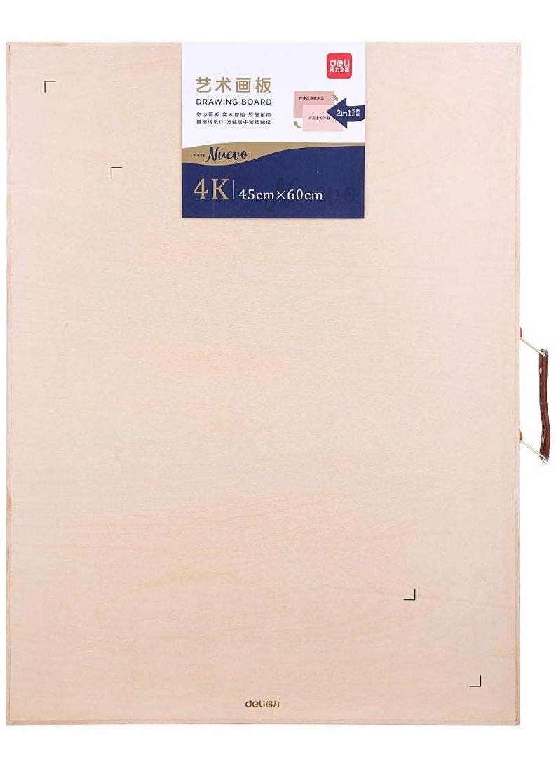Deli - Wooden Drawing Board With Portable Handle 45x60cm Size - Image 1