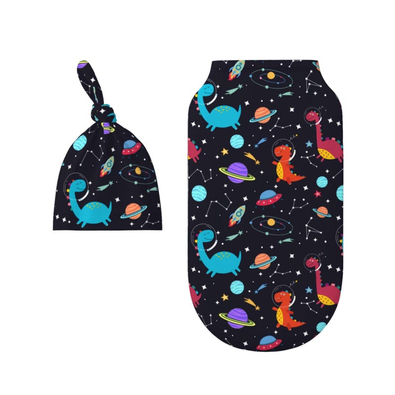 Figtihw Dinosaur Swaddle Blankets Newborn Receiving Blanket Baby Swaddle Wrap Soft Sleeping Sack for Baby Girls Boys - Image 3