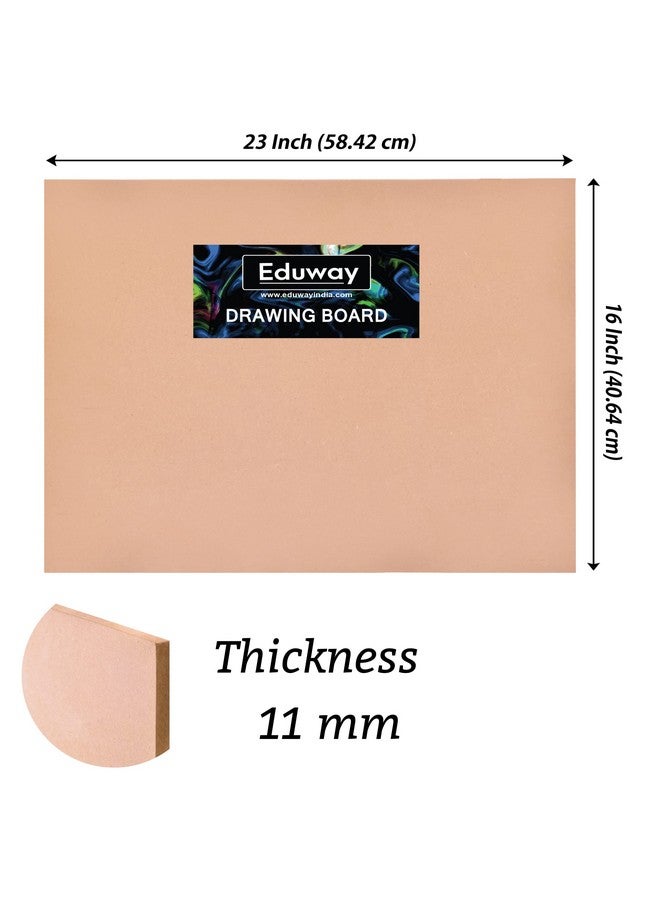 Eduway 16x23 Inches Versatile Drawing Board | Full Imperial A2 Size for Artist, Student, Kids & Engineering Drawings | Ideal for Painting, Sketching, Art & Crafts | with 4 Metal Clips - Image 2