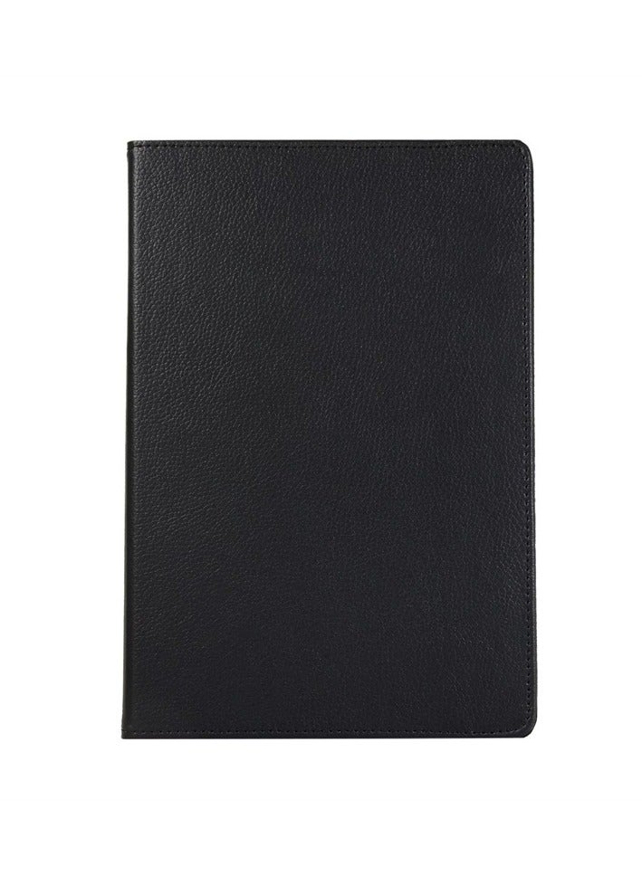 Case for Samsung Galaxy Tab S10 Ultra, Multi-Angle Stand + 360 Rotating Bracket + Shockproof Leather Slim Protective Cover, Black - Image 3