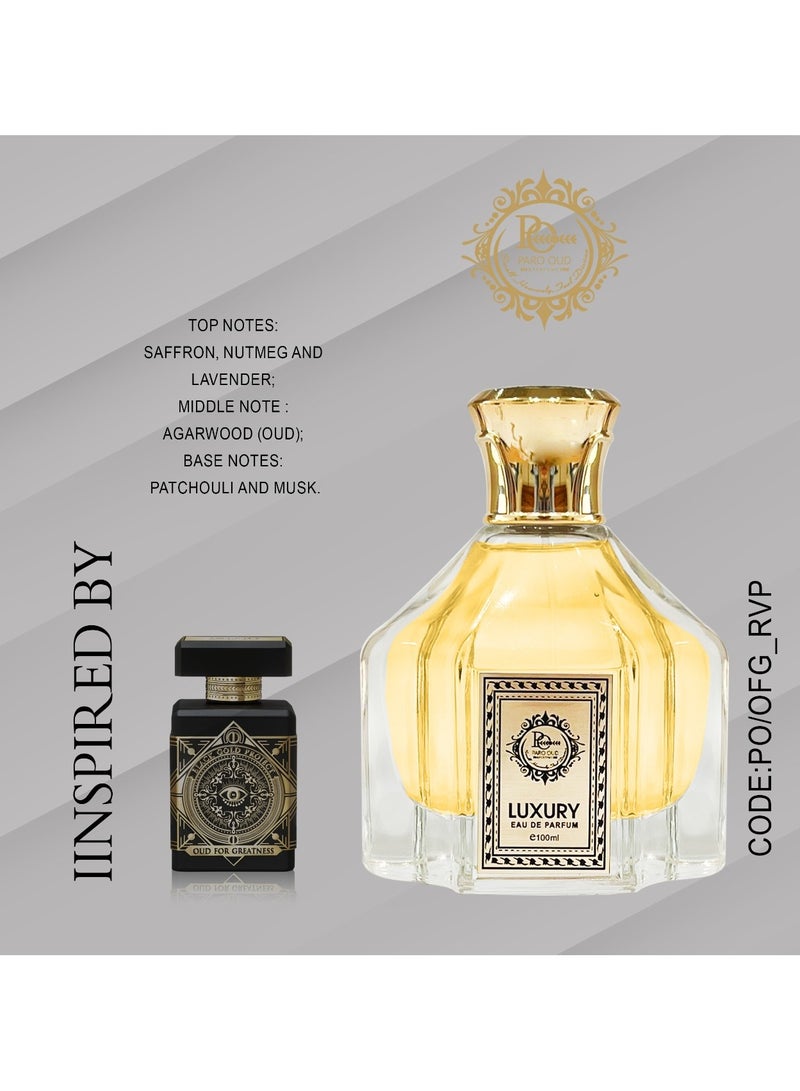 PARO OUD PARO LUXURY I RVP I INSPIRED BY OUD FOR GREATNESS I warm spicy I fresh spicy I OUD I patchouli I musky I leather I WODDY I - Image 2