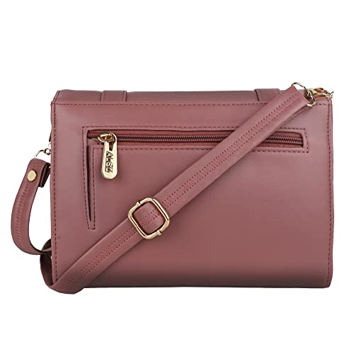 ALSU Women's Peach trendy Sling Bag | deattachable straps |card slots (shd-011pch) - Image 2