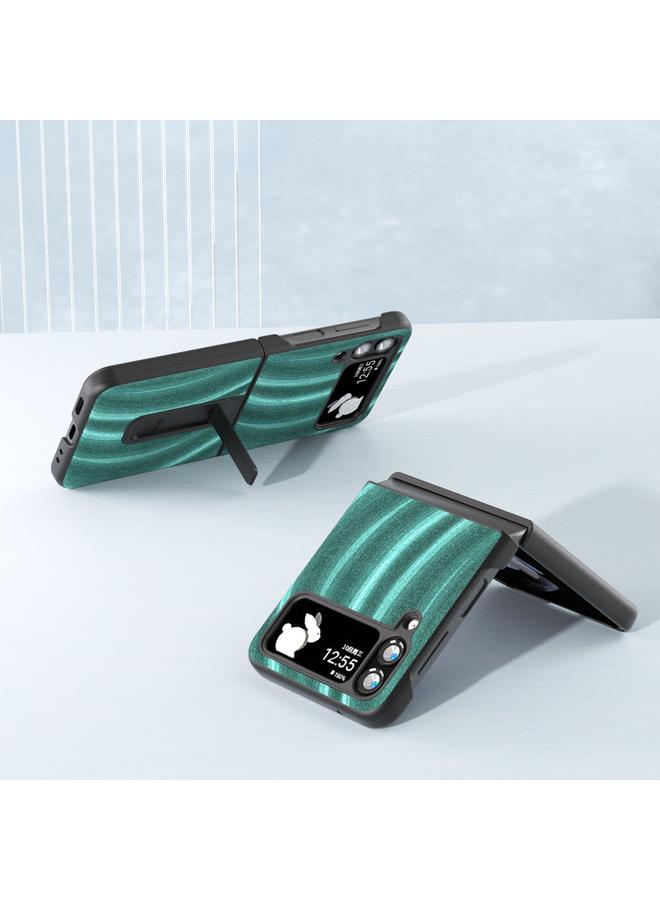 S-TOP Case For Samsung Galaxy Z Flip4 Galactic Pattern Protective Phone Case with Holder - Image 3