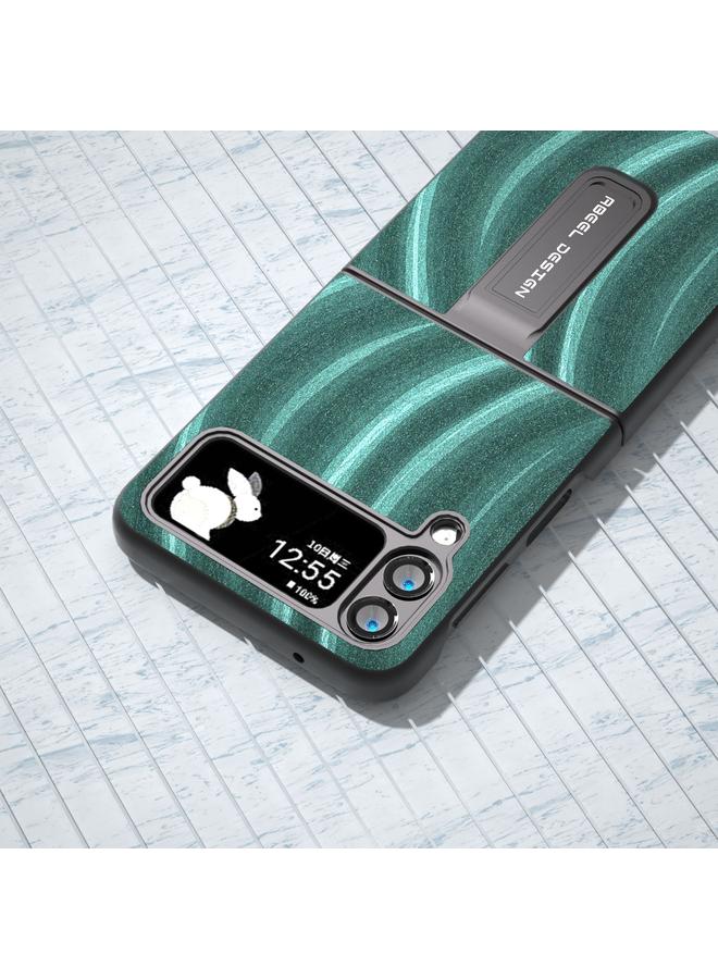 S-TOP Case For Samsung Galaxy Z Flip4 Galactic Pattern Protective Phone Case with Holder - Image 4