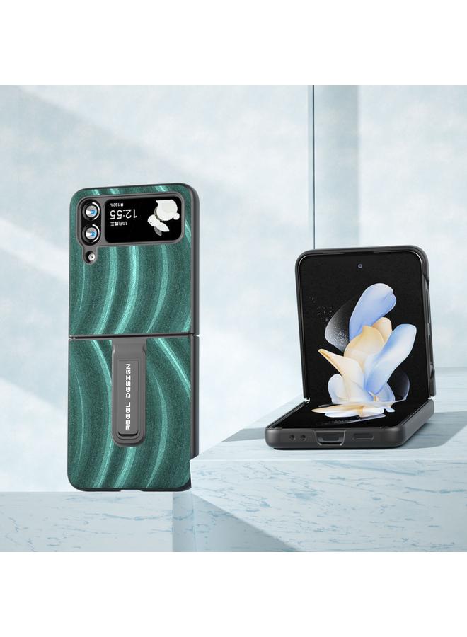 S-TOP Case For Samsung Galaxy Z Flip4 Galactic Pattern Protective Phone Case with Holder - Image 2