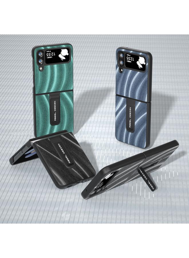 S-TOP Case For Samsung Galaxy Z Flip4 Galactic Pattern Protective Phone Case with Holder - Image 5