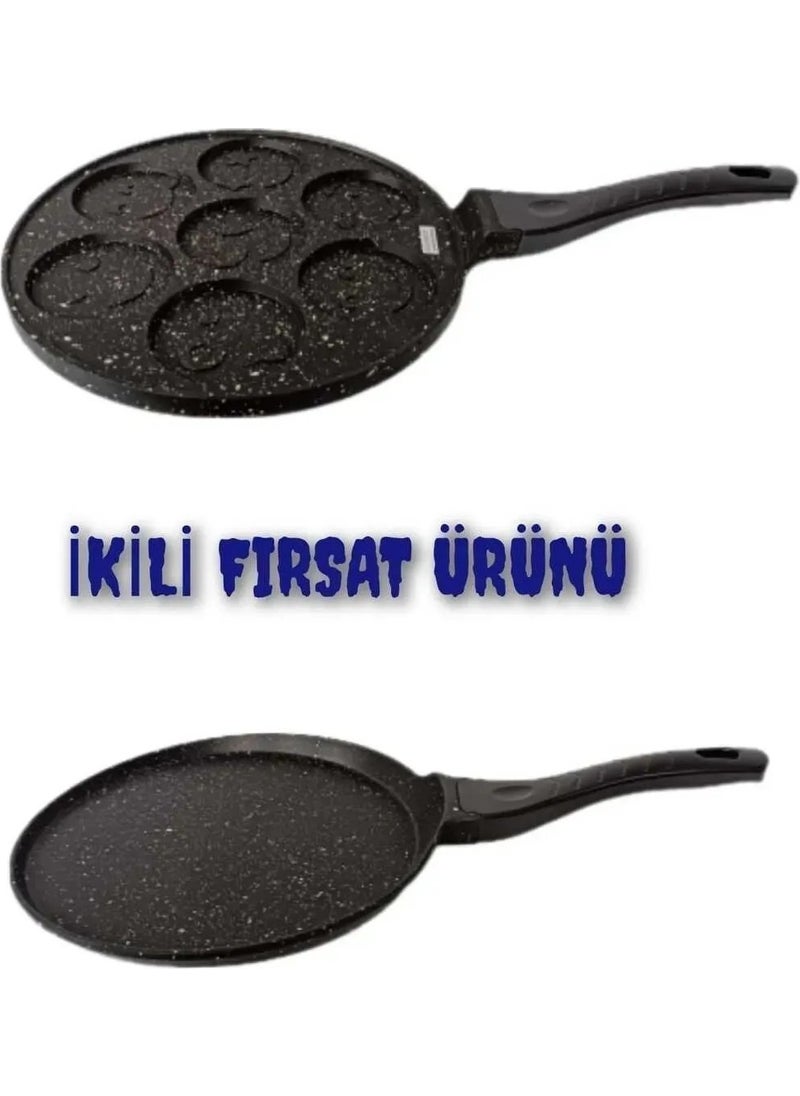 2-Piece Cast Iron Crepe Pan and Pancake Pan Fireproof Non-Stick - pzsku/Z8757CC36E8CB35875D0DZ/45/_/1725790348/491a7406-1ba8-4122-a63d-1660735b31c8