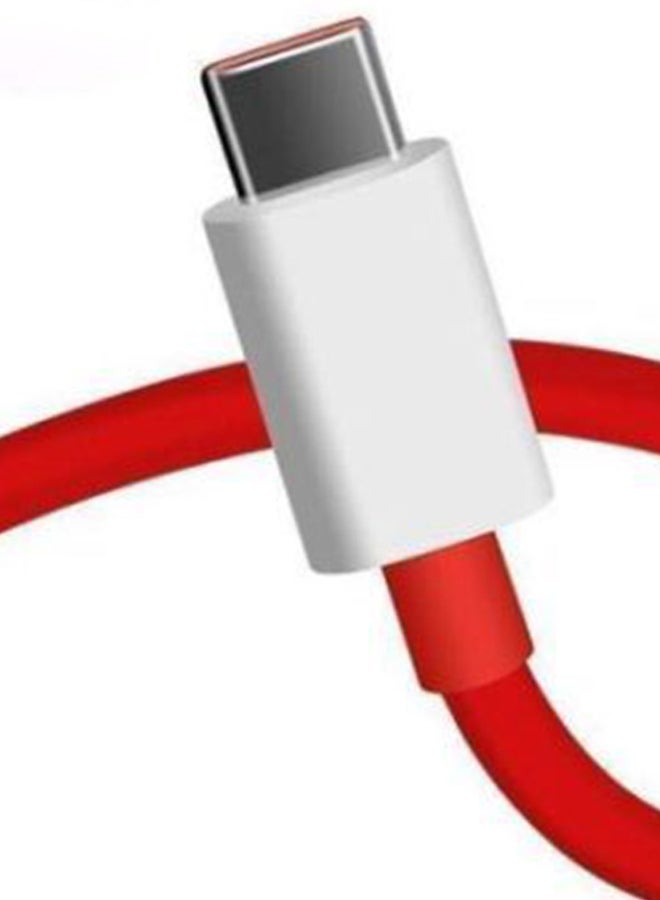 OnePlus Official Dash Charge Type-C Cable For OnePlus Red - Image 4