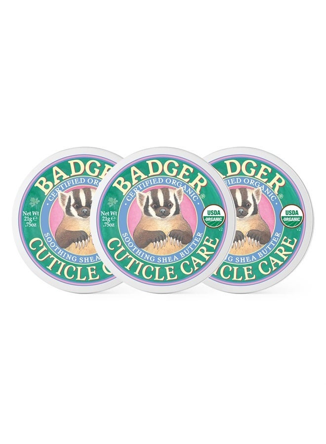 Badger بلسم العناية بالجلد المحيط بالأظافر العضوي - كريم طبيعي للعناية بالأظافر مع زبدة الشيا، مستخلص البحر النبق الغني بالفيتامينات يساعد على تقوية وتهدئة واستعادة الجلد الجاف والمتشقق - رائحة حمضيات خفيفة - 0.75 أونصة - Image 1