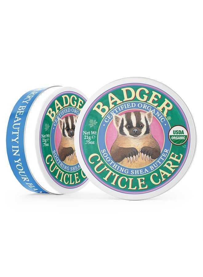 Badger بلسم العناية بالجلد المحيط بالأظافر العضوي - كريم طبيعي للعناية بالأظافر مع زبدة الشيا، مستخلص البحر النبق الغني بالفيتامينات يساعد على تقوية وتهدئة واستعادة الجلد الجاف والمتشقق - رائحة حمضيات خفيفة - 0.75 أونصة - Image 3