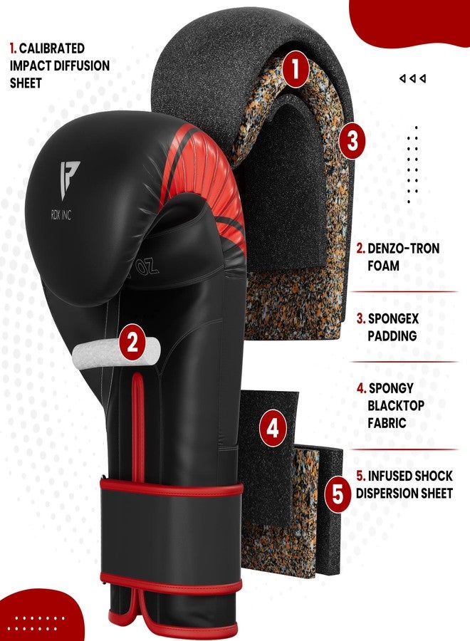 RDX Kids Boxing Gloves, 6oz 4oz Junior Training Mitts, Maya Hide Leather Ventilated Palm, Muay Thai Sparring MMA Kickboxing, Punch Bag Speed Ball Focus Pads Punching Workout, Youth Games Fun - Image 4