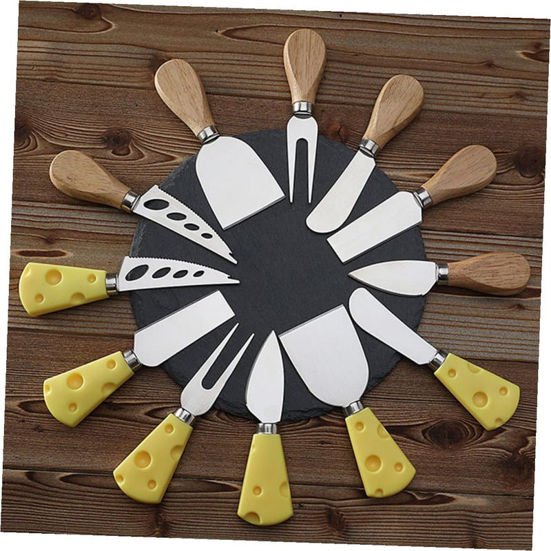 Stainless Steel Cheese Knives Set 5 Pieces Non Slip Ergonomic Handle Kitchen Tools - Image 4