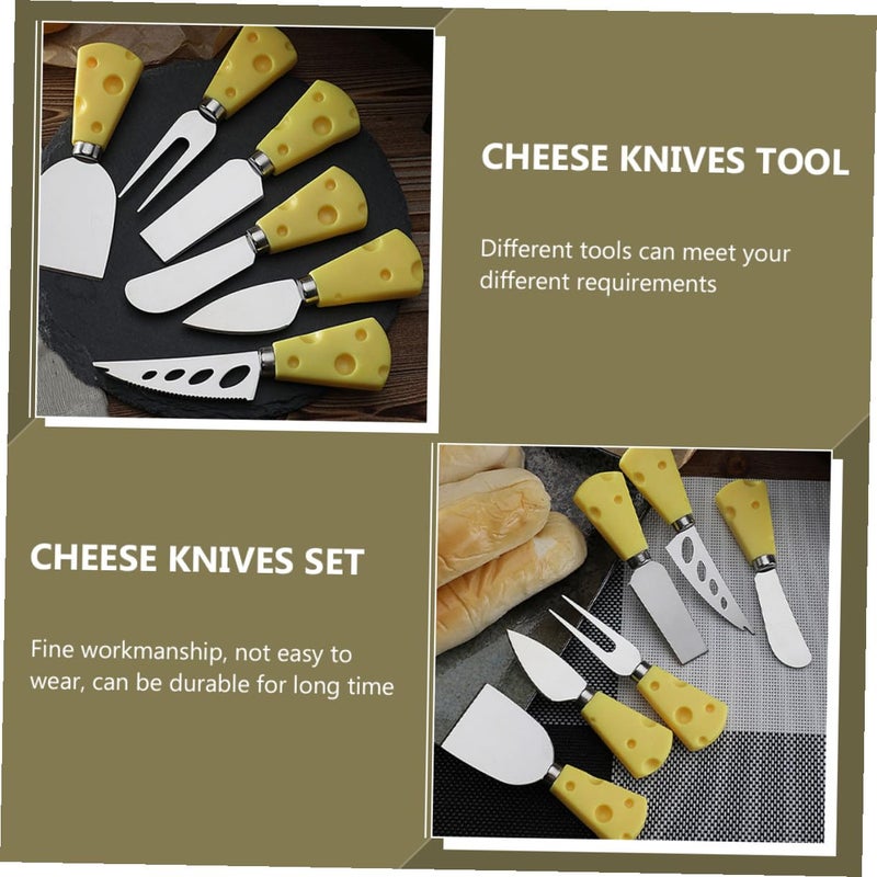 Stainless Steel Cheese Knives Set 5 Pieces Non Slip Ergonomic Handle Kitchen Tools - Image 3