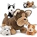 MorisMos French Bulldog Stuffed Animal with Babies18 Mommy Stuffed Dog Push with Puppy Toys for Kids4Pcs Realistic French Bulldog Toys for Girl BoyPug Toy Gift for Birthday Christmas - Image 3