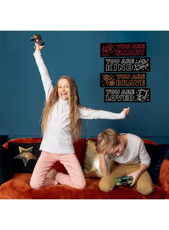 Robmoda Game Wall Decals Glow in The Dark, Gamer Sticker Inspirational Wall Decor for Boys Room, Kids Bedroom Playroom Nursery Decoration - Image 5