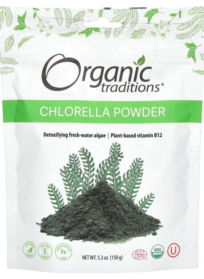 Organic Traditions - Chlorella Powder 5.3 oz (150 g) - Image 1
