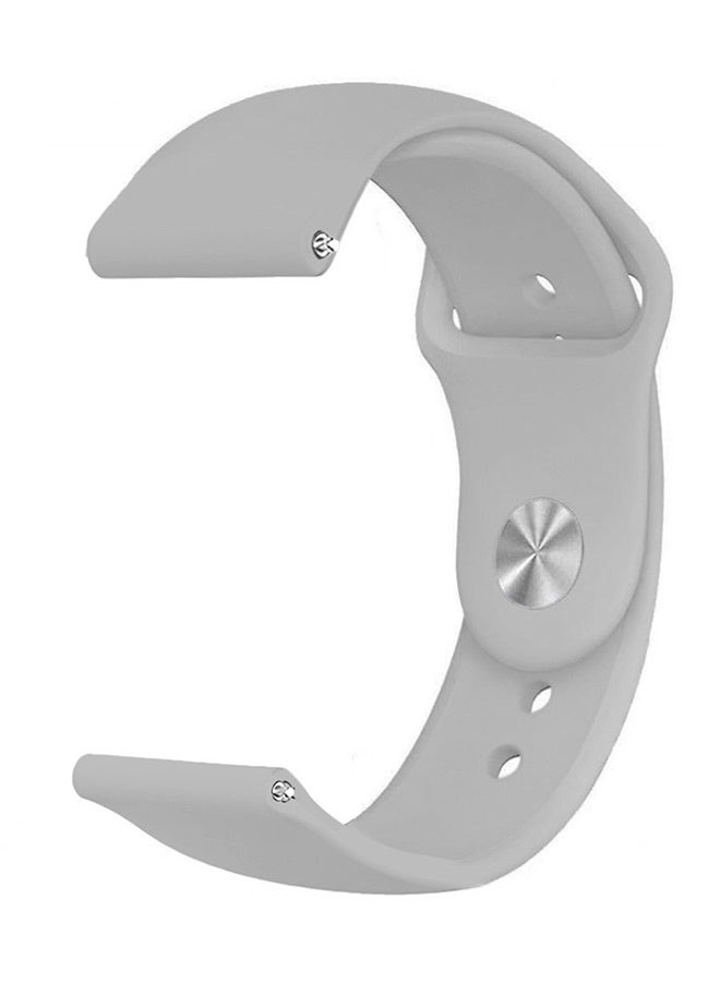 CATANES 20mm Silicone Watch Band For Galaxy Watch 7 , 6 , 6 Classic , 5 , 5 Pro , 4 , 4 Classic , Active , Active 2 ,Watch 3 (Only 41mm) , FE , with Stainless Steel Button - Image 1
