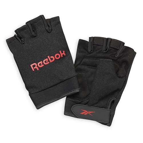 Reebok Classic Fingerless Gloves Lightweight Fitness & Weight Lifting Gloves for Training, Crossfit, Cycling & Home Gym Exercise, Breathable Workout Gloves for Men & Women - Image 1