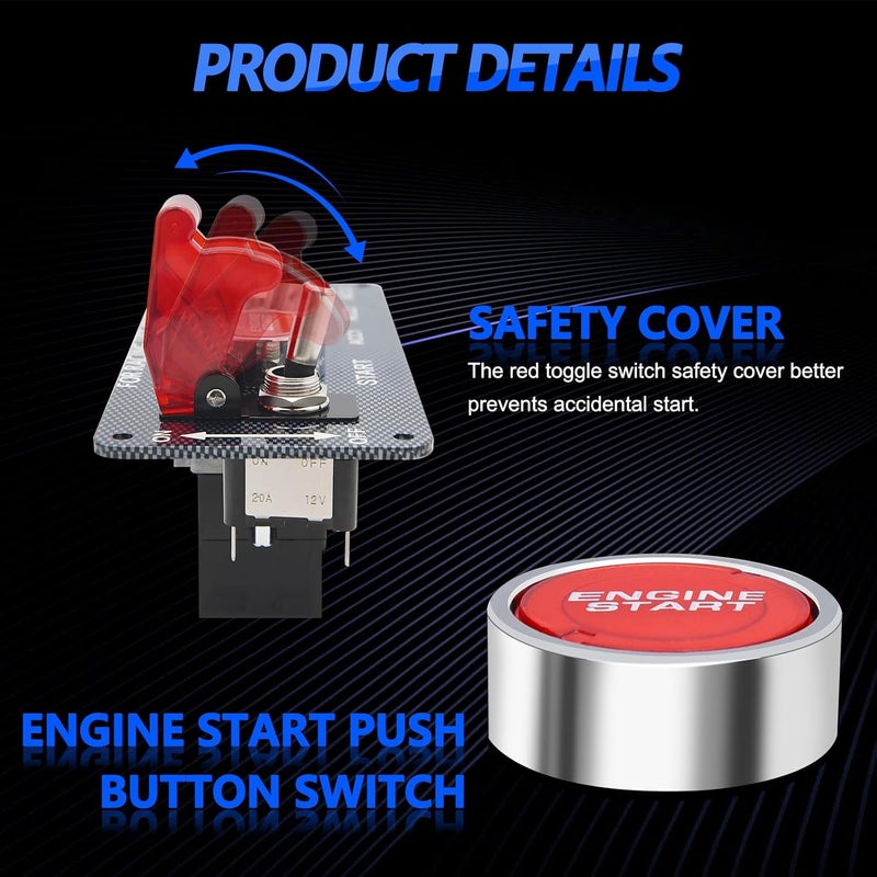 Geloo Racing Car Ignition Switch Panel - Image 4