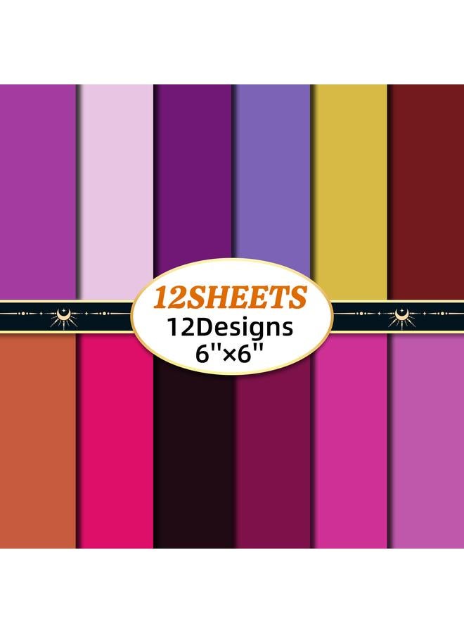 Bluejw 12 Sheets/pack Purple Powder Solid Color Valentine's Day Ins Wind Salt Hand Account Plain Solid Color Hand Account Diy Background Cardboard - Image 2