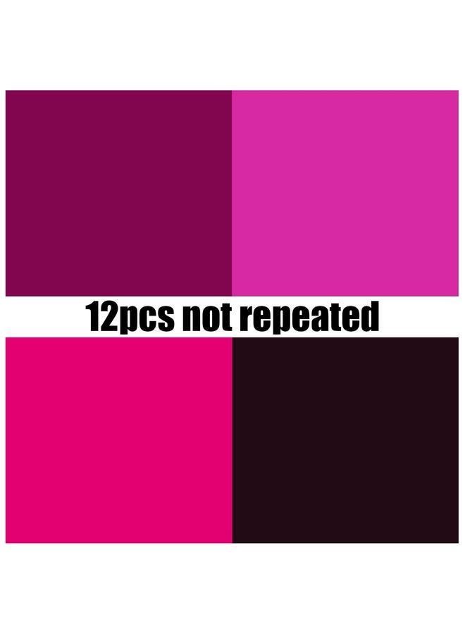 Bluejw 12 Sheets/pack Purple Powder Solid Color Valentine's Day Ins Wind Salt Hand Account Plain Solid Color Hand Account Diy Background Cardboard - Image 5