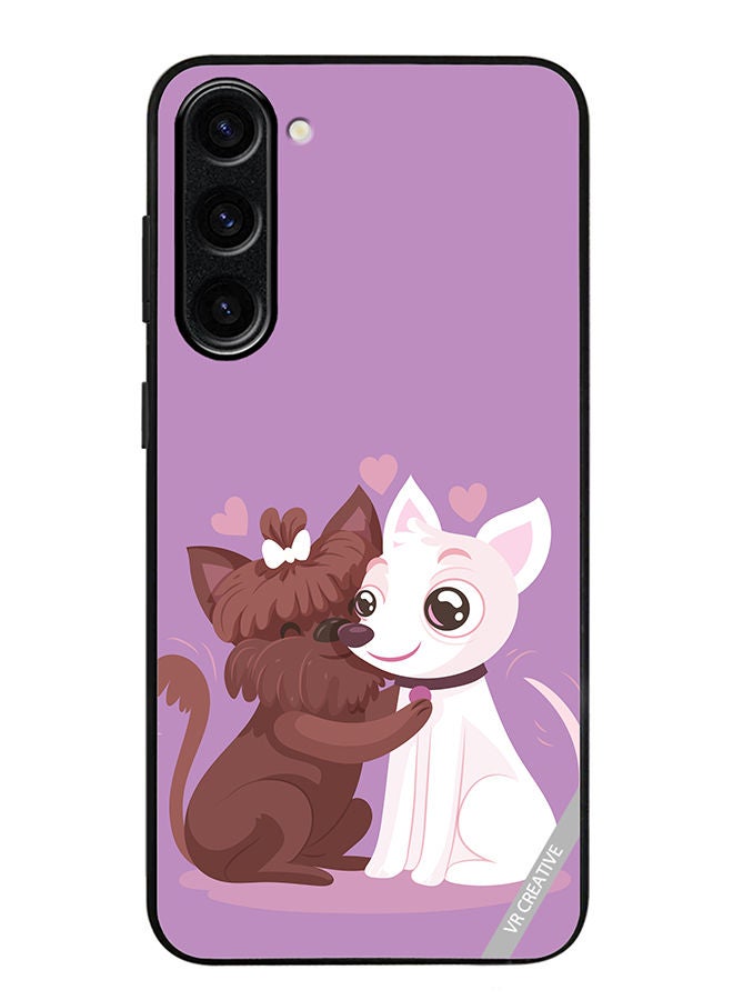 VR CREATIVE Protective Case Cover For Samsung Galaxy S23 Plus Love Dog Design Multicolour - Image 1