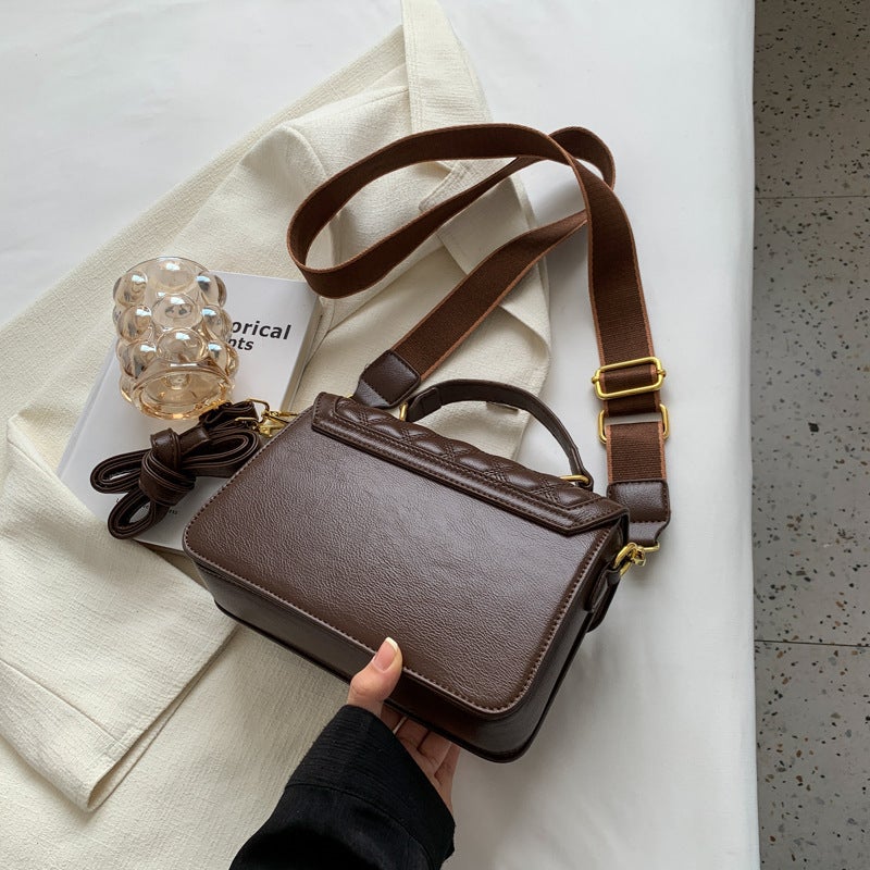 Sense Bag Women'S Autumn 2022 New Arrival Rhombic Embroidery All-Match Crossbody Bag Fashionable Shoulder Portable Small Square Bag - Image 4