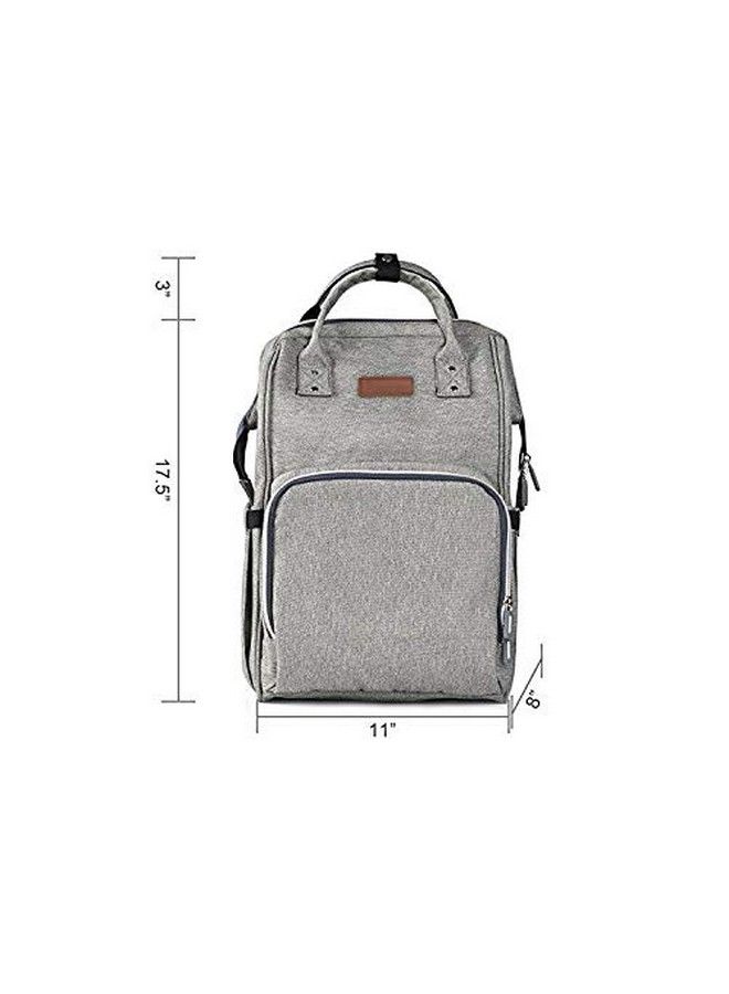 Chinmay Kids Baby Diaper Bag Stylish Polyester Organizer Backpack For New Born Baby Mother Mom For Casual Travel Outing & Travelinggrey  - Image 4
