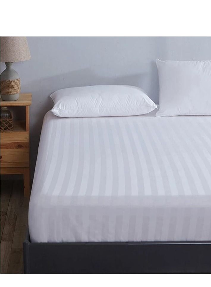 شرشف مطاط فندقي مقاس 200×200 ارتفاع 30 سم - Image 1