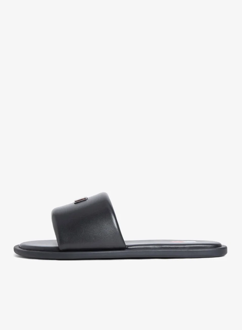 Tommy Jeans Leather Padded Strap Slides