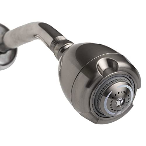 Niagara Conservation Earth Showerhead - Niagara Conservation | Energy & Water Saving Showerhead (2.0 GPM) High-Efficiency 3-Spray Brushed Nickel Fixed Shower Head (N2920BN) - Image 1