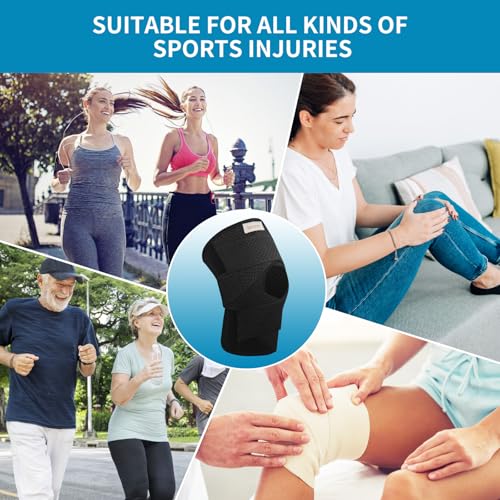 Galvaran Knee Brace with Side Stabilizers for Meniscal Tear Knee Pain ACL MCL Arthritis Injuries Recovery, Breathable Adjustable Knee Support for Men and Women - Image 5