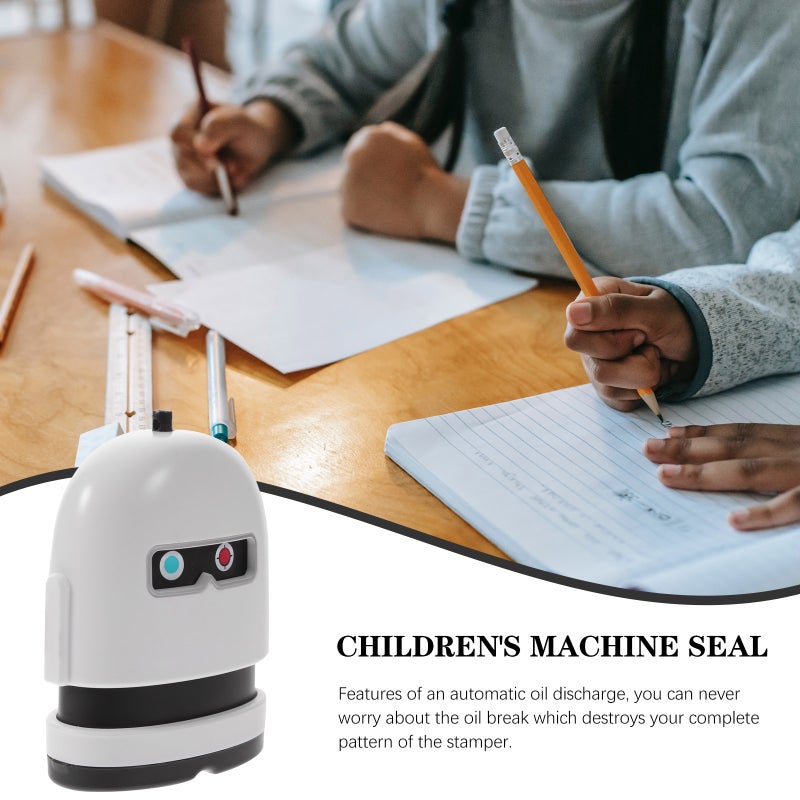 2pcs Name Stamp for Clothing Kids DIY Clothing Stamp Robot Shape Name Stamp Kids Clothes Name Stamp - Image 3