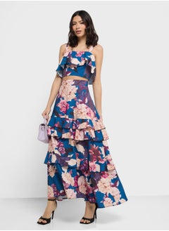 ELLA Flloral Strappy Blouse & Skirt Set  - Image 5