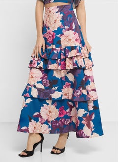 ELLA Flloral Strappy Blouse & Skirt Set  - Image 4
