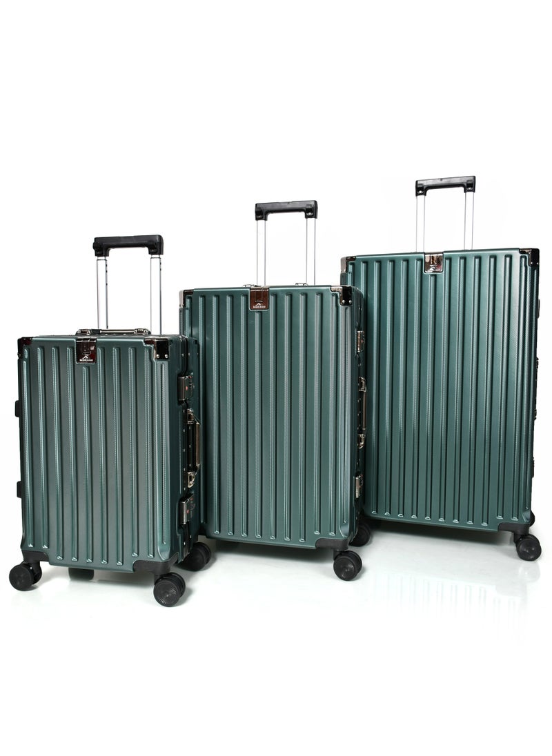 MORANO - Morano aluminum travel luggage set three pieces, elegant and durable design - Image 1