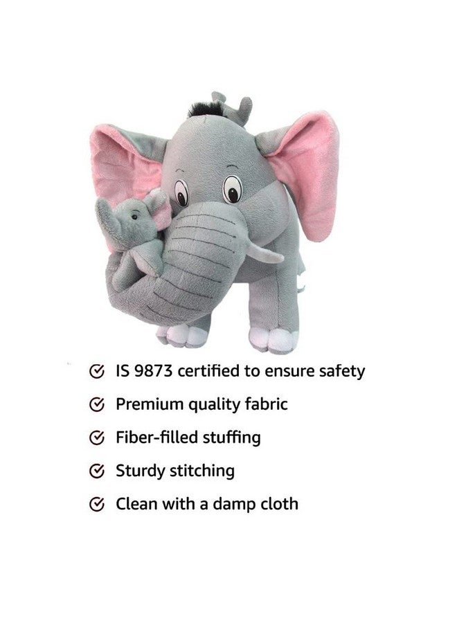 CLICK4DEAL CLICK4DEAL Soft Toys Elephant Soft Toys, Elephant Toys for Kids, Birthday Gift for Girls/Wife, Boyfriend/Husband, Wedding for Couple Special, Rakhi for Brother/Sister Gift Items, (30 cm) - Image 5