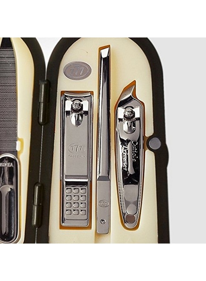 ثري سيفين (777) مقص أظافر كوري! طقم عناية بالأظافر للسفر من ثري سيفين (777) رقم 1 عالميًا، طقم مقص أظافر (6 قطع، 4000XG)، صُنع في كوريا منذ عام 1975 - Image 2