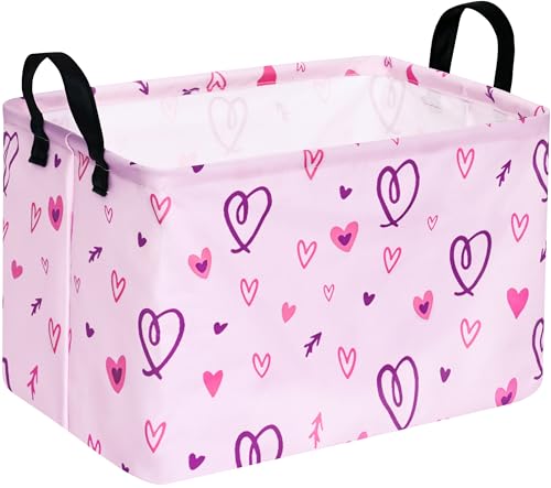 ACMUUNI Rectangle Gift Shelf Nursery Storage Basket Laundry Hamper Storage Box and Bins for Home Clothes with Handles - Image 1