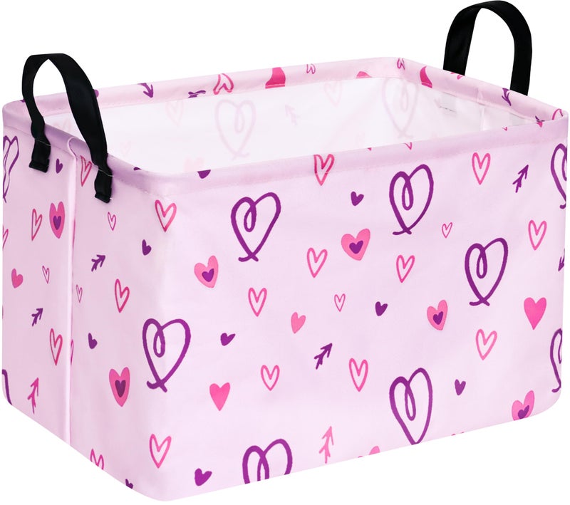 ACMUUNI Rectangle Gift Shelf Nursery Storage Basket Laundry Hamper Storage Box and Bins for Home Clothes with Handles - Image 2