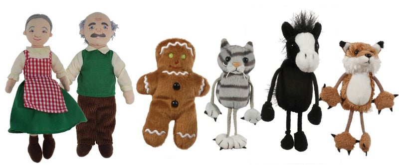 The Puppet Company - The Gingerbread Man Story Finger Puppet Set