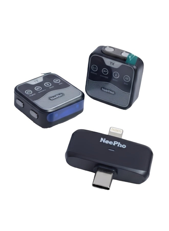 NeePho NP-60 Magnetic Wireless Microphone , Portable Button Mic with Noise Reduction, Plug & Play, Long Battery Life , Compatible with iPhone, Android, YouTube, TikTok & Live Streaming - Image 5