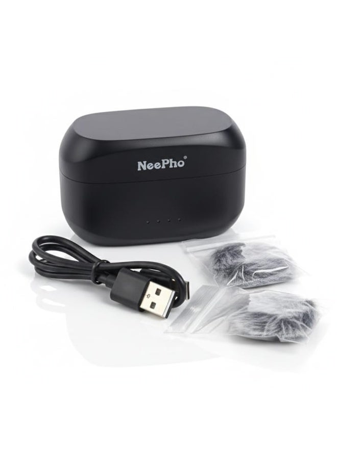NeePho NP-60 Magnetic Wireless Microphone , Portable Button Mic with Noise Reduction, Plug & Play, Long Battery Life , Compatible with iPhone, Android, YouTube, TikTok & Live Streaming - Image 4